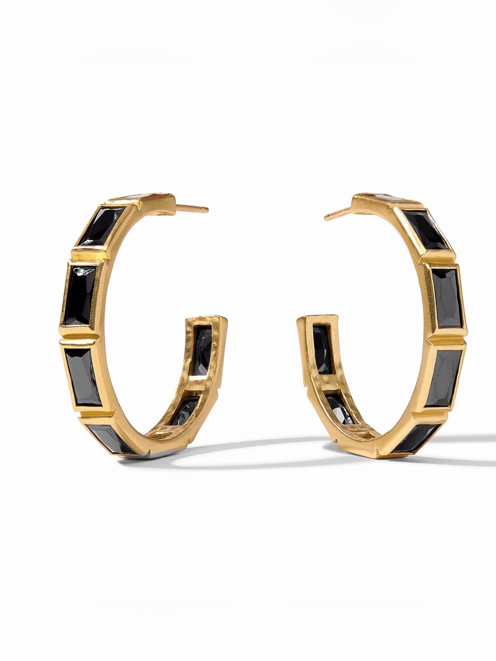 NWOT Julie Vos Baguette Hoop Earring